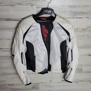 Teknic white women's motorcyxle jacket